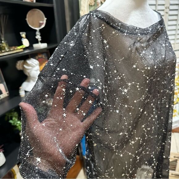 Constellation Sheer Top One Size Fits All - Picture 4 of 12